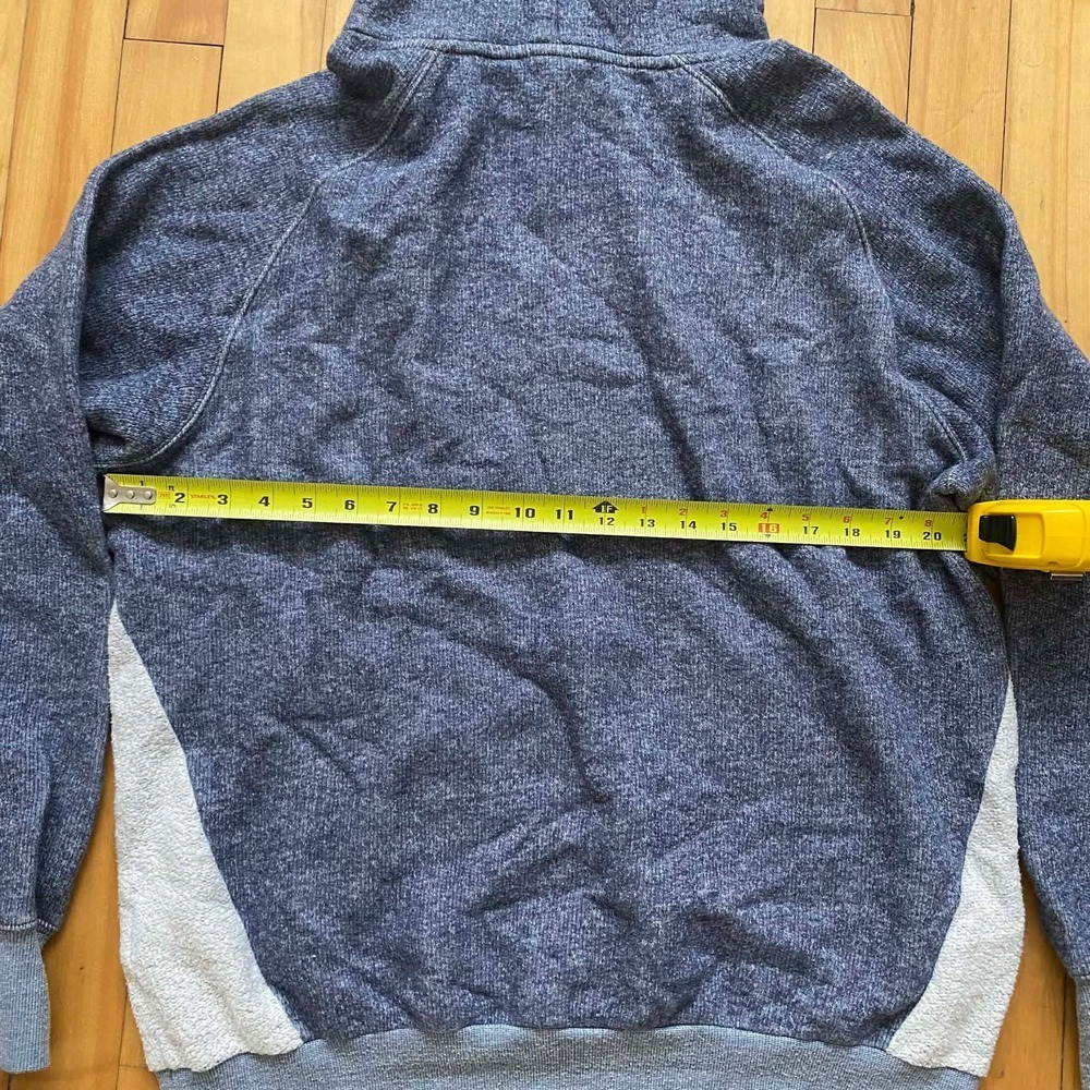 Crooks Castles Hoodie Blue Gray Colorblock Pocket Hooded Sweatshirt Mens Large - Picture 11 of 11